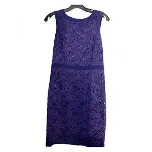 Ann Taylor Navy Blue Dress - Lace - Size 2